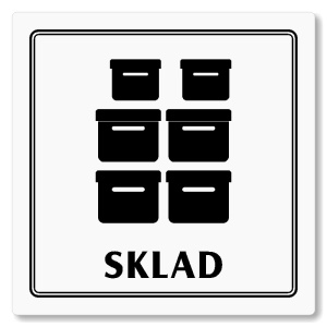 Sklad, 118x118mm, bílá, Utah